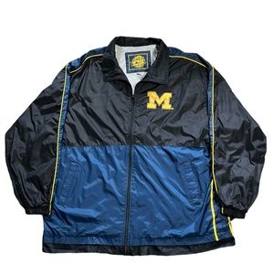 Michigan Wolverines Men's Logo Athletic Full Zip Windbreaker Jacket Sz. XXL‎